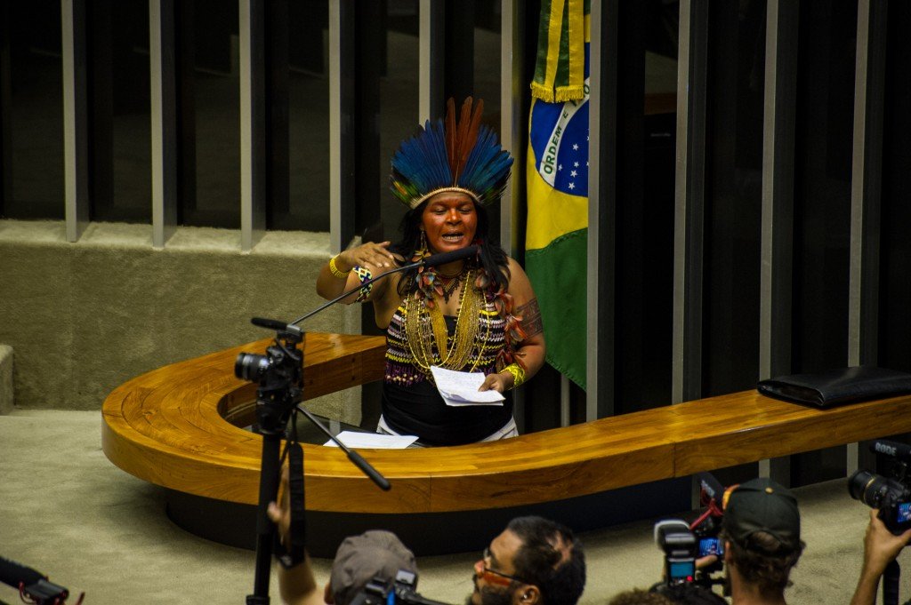 A líder indígena Sônia Guanabara - foto Jardiel Carvalho