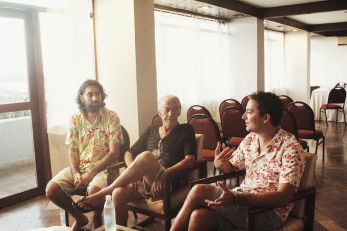 Num país sem memória a ficção refaz a história Léo Garcia, Sapiran Brito e Zeca Brito. Foto: Juliana Costa