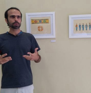 Uma leitura delicada do cangaço O artista visual Alexandre Mourão. Retrato: Zema Ribeiro