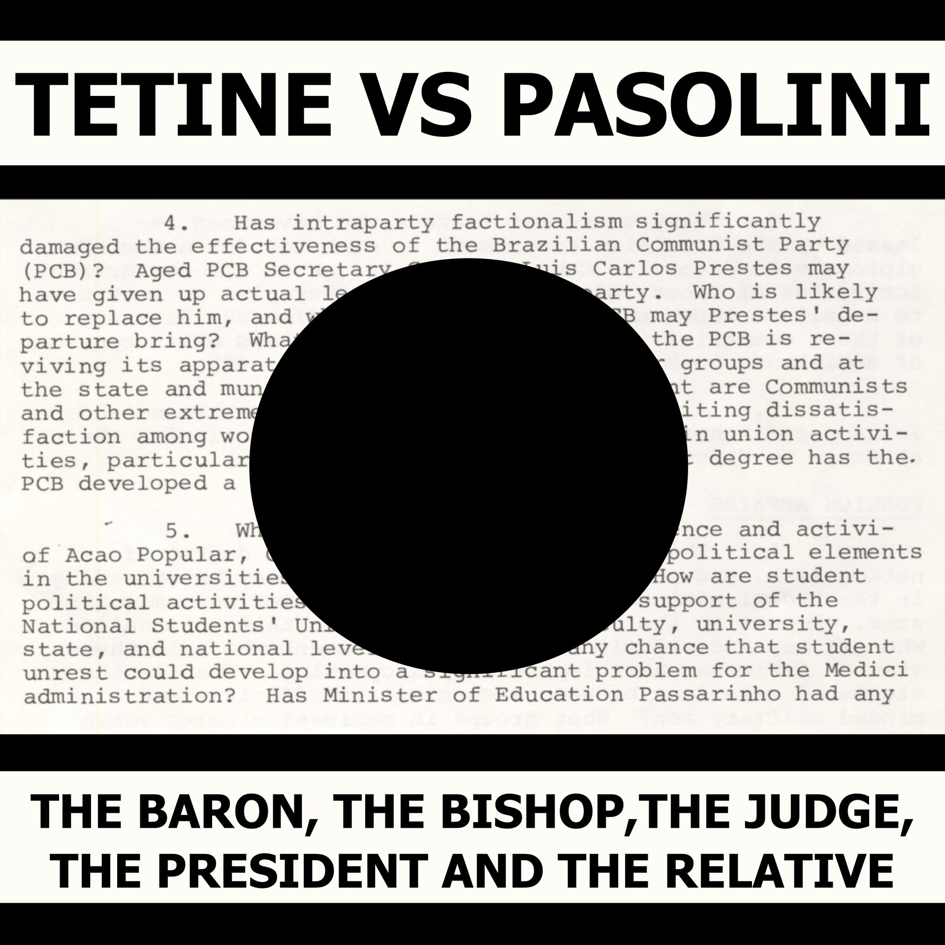"Tetine vs Pasolini" (2019), da dupla Tetine
