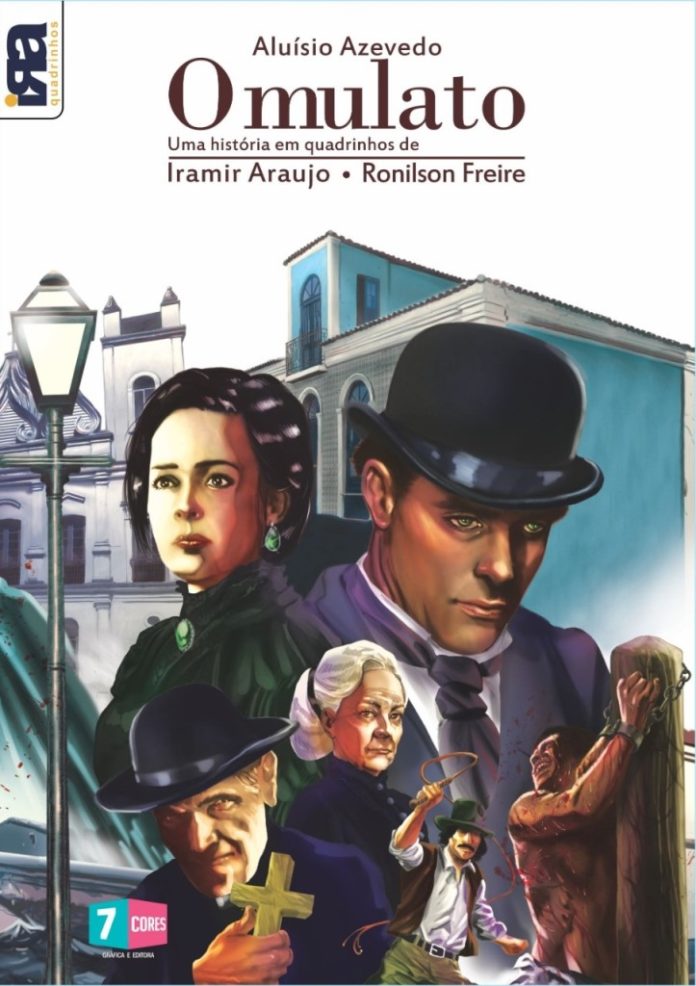 “O mulato” em quadrinhos "O mulato". Capa. Reprodução