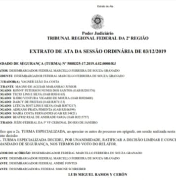 Justiça ordena reintegração de superintendente da Ancine Decisão do TRF2