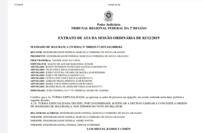 Justiça ordena reintegração de superintendente da Ancine Decisão do TRF2