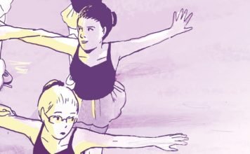 Spinning: sexualidade e arbítrio no interior de um esporte Imagem de Spinning, quadrinhos de Tillie Walden