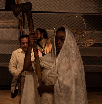 Ciclo e peça debatem o teatro como “lugar de fala” Cena de Arrimo, novo espetáculo do Núcleo Macabéa de teatro