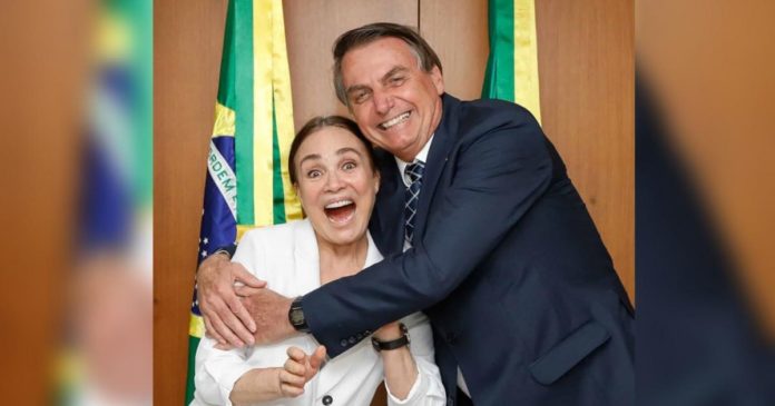 Bolsonaro nega recurso de Regina Duarte e pede devolução de R$ 319 mil Regina e Jair