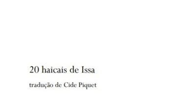 Cide Piquet traduz (e disponibiliza) 20 haicais de Kobayashi Issa 20 haicais de Issa. Capa. Reprodução