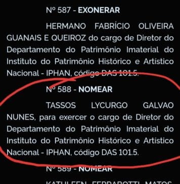 Bolsonaro nomeia pastor para o Iphan