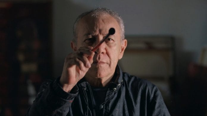 O espírito selvagem de Siron Franco Siron. Tempo sobre tela. Frame. Reprodução