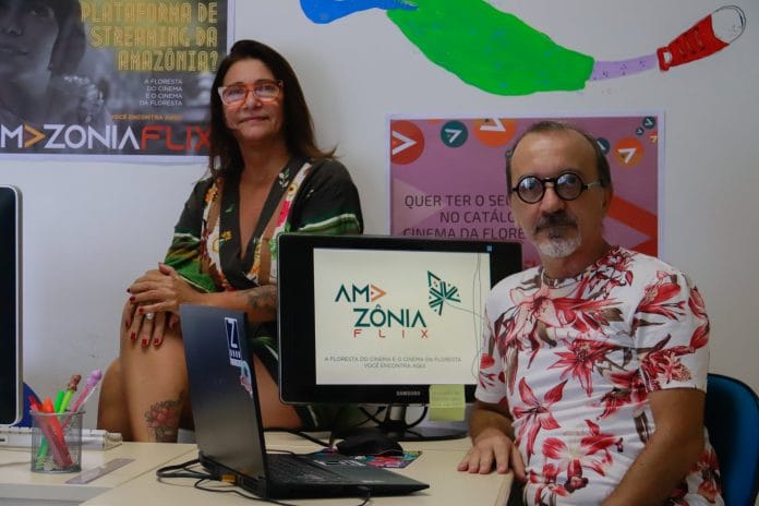 A pandemia do streaming Zienhe Castro e Manoel Leite, da Amazônia Flix, é uma das plataformas na pandemia do streaming