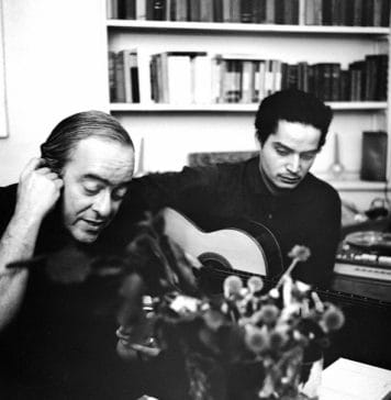 Marcos Sacramento e Zé Paulo Becker repetem hoje em Atins homenagem a Baden Powell Vinícius de Moraes e Baden Powell, parceiros nos afro-sambas, base do repertório do show do duo. Foto: reprodução