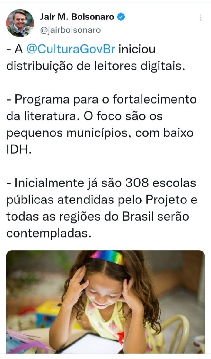 Bolsonaro comemora programa cultural que ainda não existe