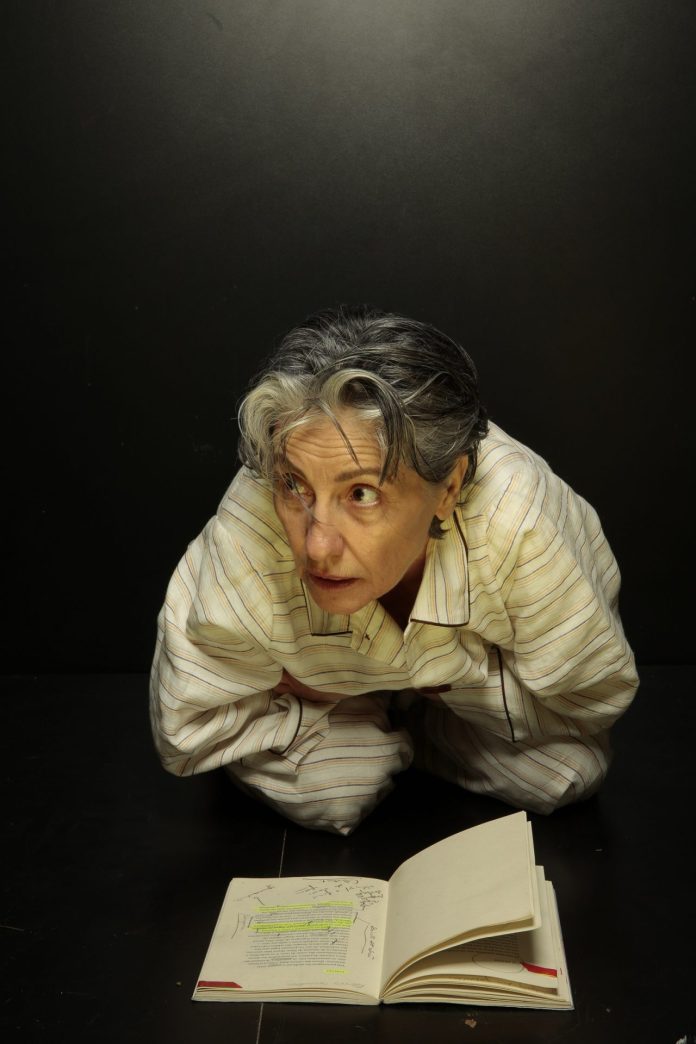 Cássia Kis mantém viva a obra de Manoel de Barros Cena da peça "O Meu Quintal é Maior do que o Mundo"