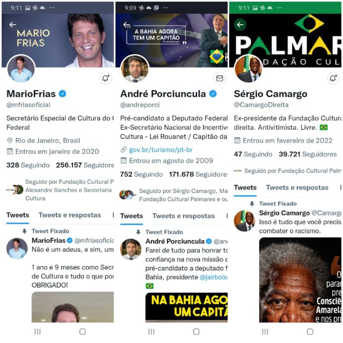 Exonerado, Mario Frias segue usando perfis oficiais