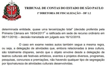 Tribunal de Contas investiga maior contrato cultural do governo paulista