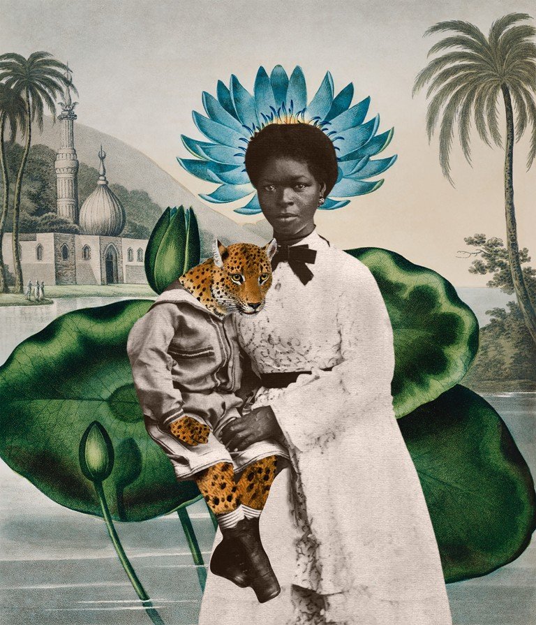 Afetocolagens: reconstruindo narrativas visuais de negros na fotografia colonial. Série II. 2022. Silvana Mendes. Reprodução