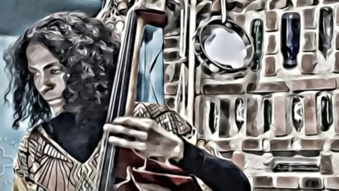 O “Groove maravilha” de Sandra Nisseli A contrabaixista Sandra Nisseli. Arte dela e Javier Nasceu. Divulgação