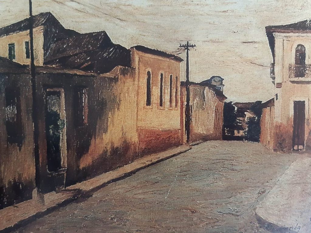 Rua Jacinto Maia. Óleo sobre tela. Antônio Almeida, 1952