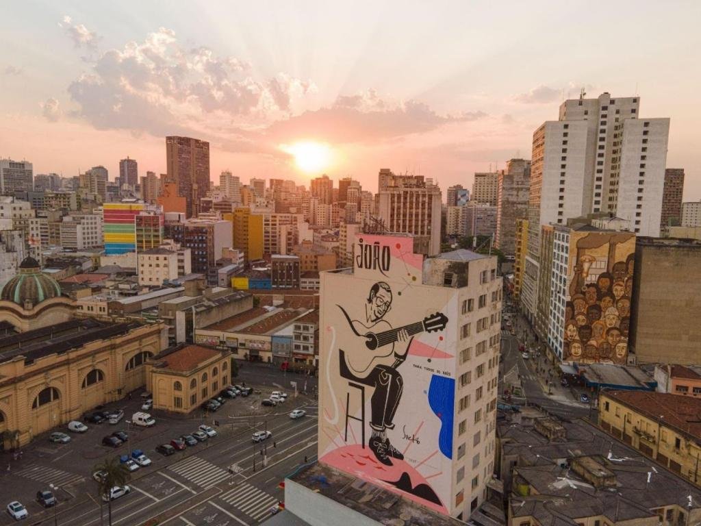 Grafite do artista visual Speto, no Centro de São Paulo. Foto: Daniel Frias. Divulgação