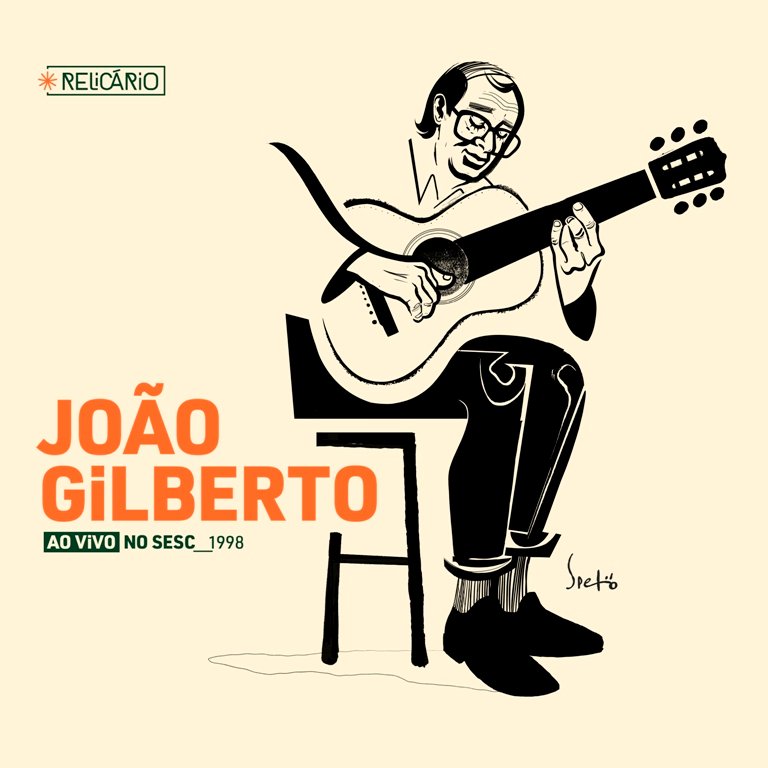 “Relicário: João Gilberto (Ao Vivo no Sesc 1998)”. Capa. Reprodução