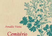 A poesia consciente de Arnaldo Vieira "Cemitério de Mamutes". Capa. Reprodução