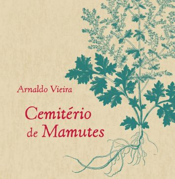 A poesia consciente de Arnaldo Vieira "Cemitério de Mamutes". Capa. Reprodução