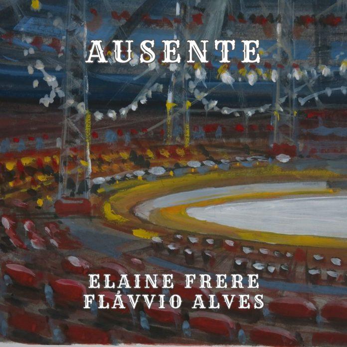 Single consolida parceria de Elaine Frere e Flávvio Alves e anuncia álbum para breve "Ausente". Single. Capa. Arte de Jorge Grisi. Reprodução