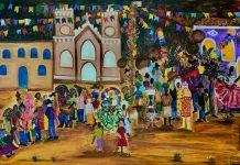 As artes de Éder Luna e Jean Charles na encruzilhada Uma das telas de “Caçador de Mim”, de Éder Luna - foto: divulgação