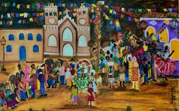 As artes de Éder Luna e Jean Charles na encruzilhada Uma das telas de “Caçador de Mim”, de Éder Luna - foto: divulgação