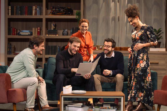 ‘O Nome do Bebê’ e a supremacia da palavra Elenco de "O Nome do Bebê", em cartaz no Teatro Faap, em São Paulo