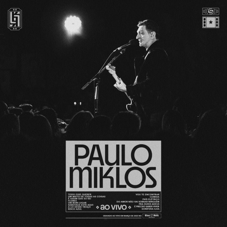 "Paulo Miklos Ao Vivo" - capa/ reprodução