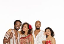 ‘Domingo no Parque’ vira musical negro Os atores Alan Rocha, Rebeca Jamir, Guilherme Silva, Badu Morais, que participam do musical Domingo no Parque