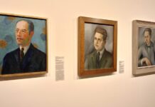 A versatilidade e grandeza de Tarsila do Amaral Os retratos de Mário e Oswald de Andrade e Sérgio Milliet - telas de Tarsila do Amaral fotografadas por Zema Ribeiro