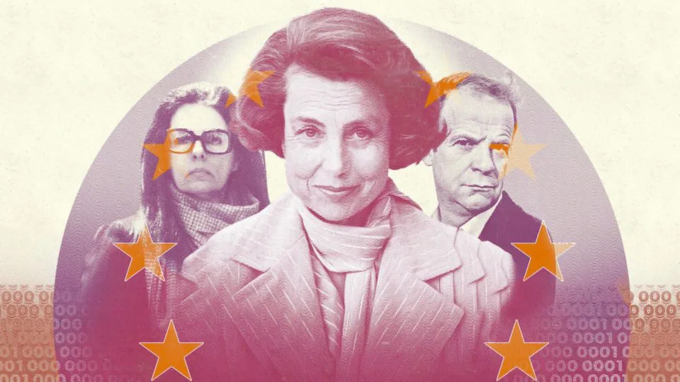 Françoise, Lilliane e François-Marie Banier: a disputa pelo posto de mulher mais rica do mundo. Imagem: Divulgação/Netflix