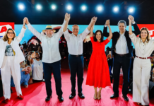 Por que o jingle-funk Lula da Silva é um enorme acerto eleitoral e histórico Janja da Vila, Lula da Silva, Geraldo Alckmin, Lu Alckmin, Fernando Haddad e Ana Estela Haddad na convenção do PT que lançou Lula candidato ao quarto mandato. Foto: Ricardo Stuckert;Divulgação