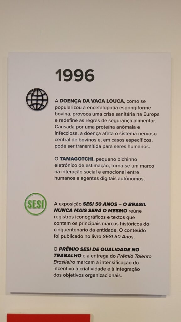 1996 na linha do tempo dos 80 anos do Sesi - foto: Zema Ribeiro